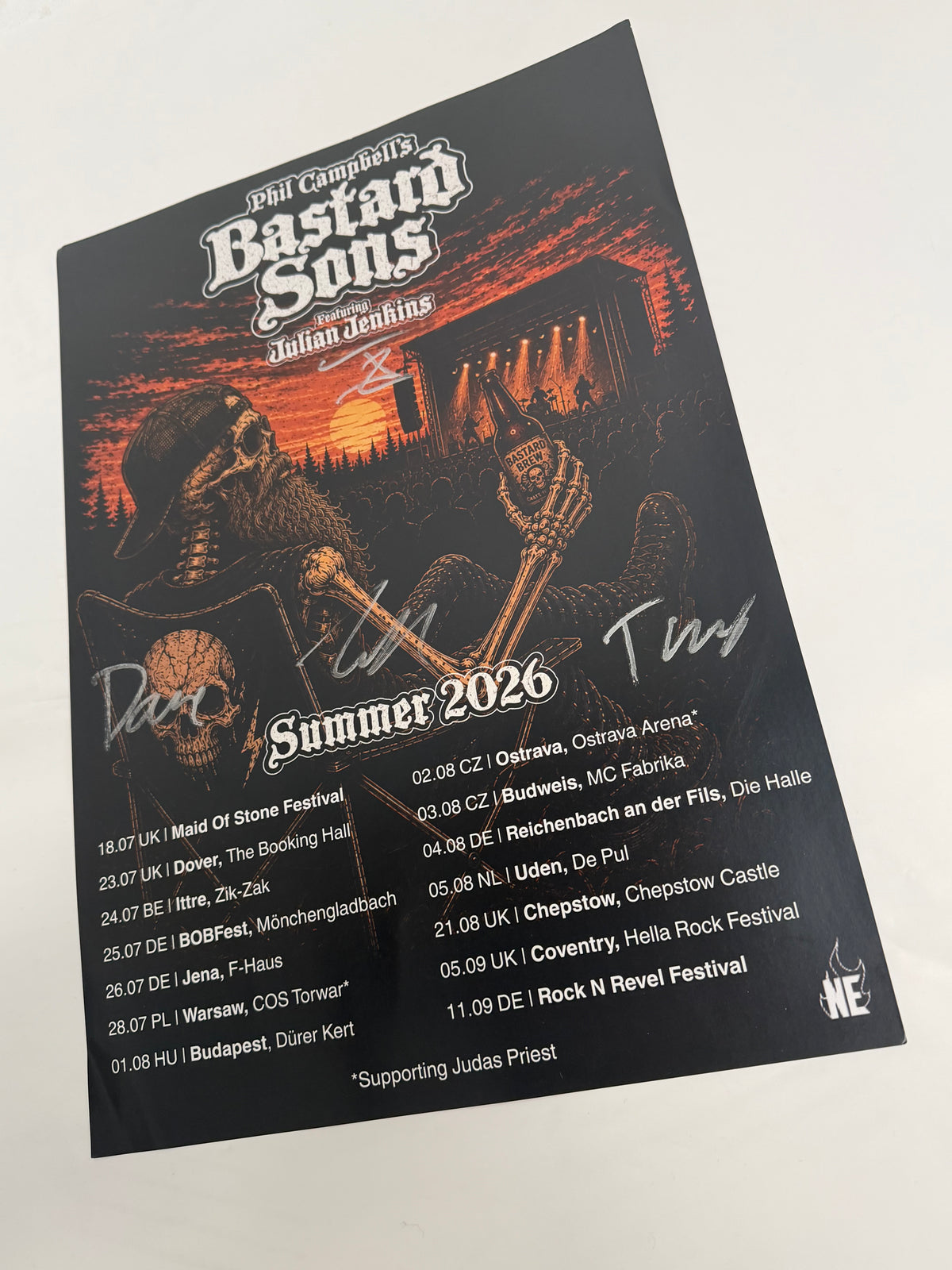 Signed Beer Drink Tour Poster