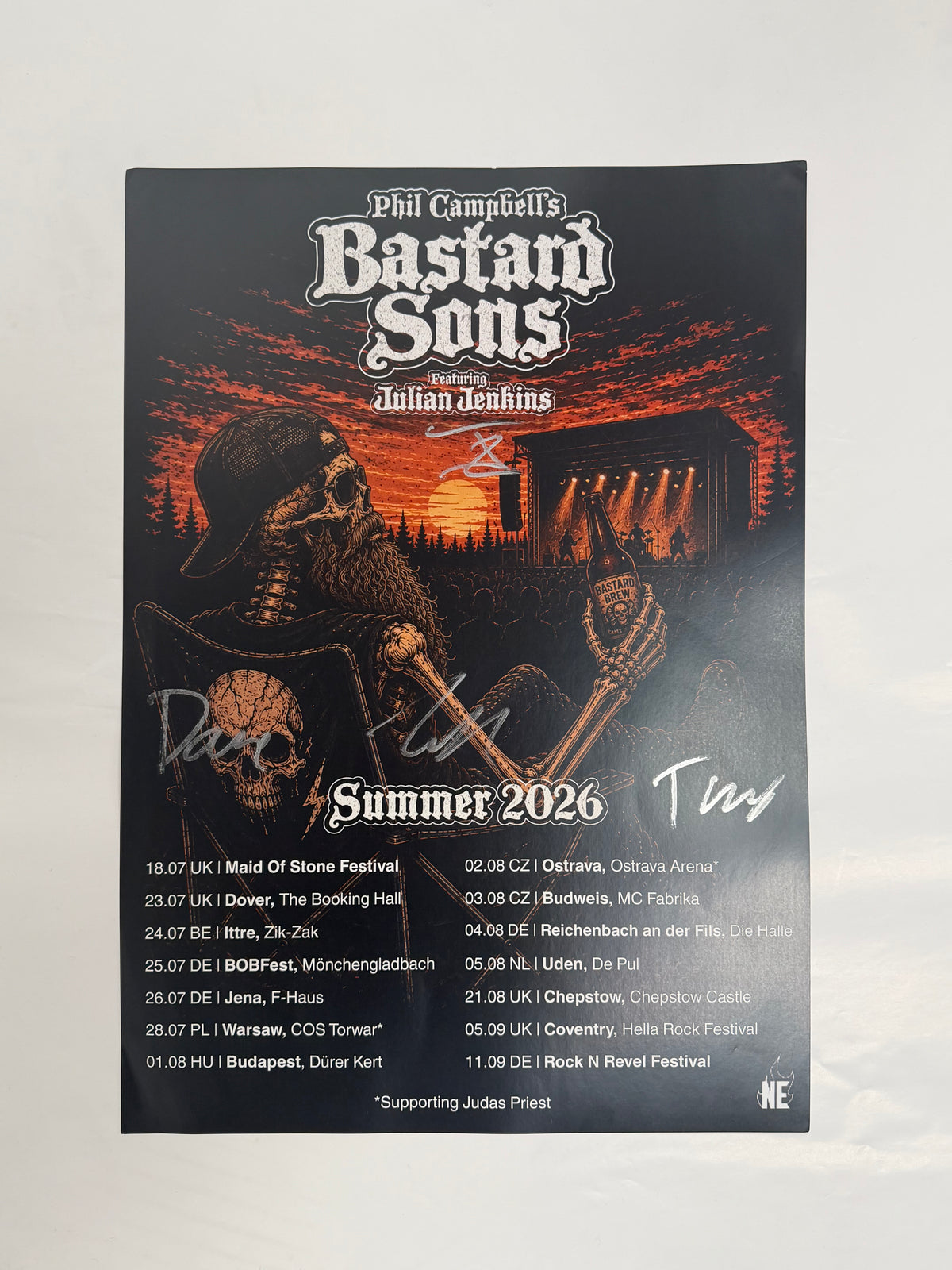 Signed Beer Drink Tour Poster