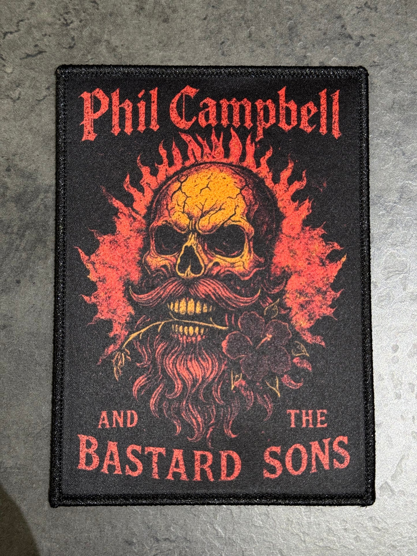 Flaming Skull Patch