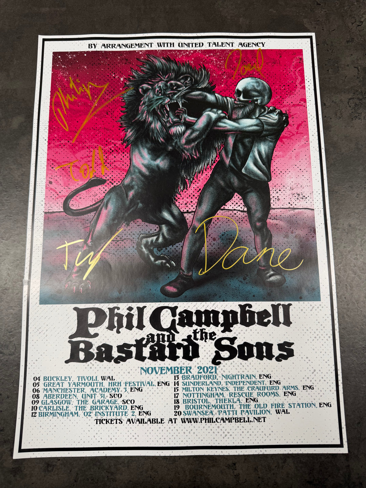 UK Signed Poster
